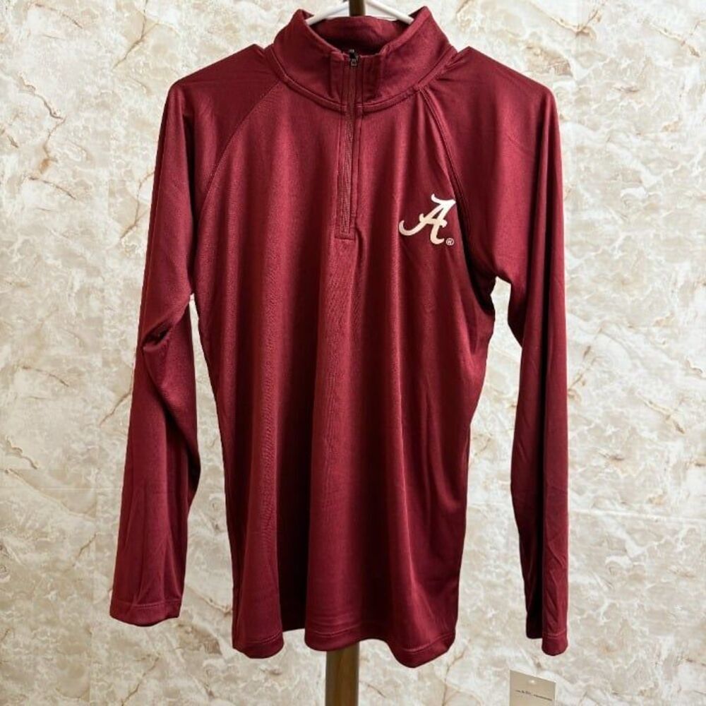 Alabama Crimson Tide 1/4 Zip Pullover Wind Shirt - Youth Boys XL